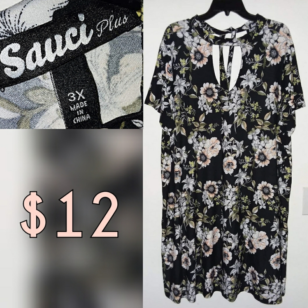 Floral Choker Neck Dress